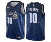 Men's Nike Orlando Magic #10 Evan Fournier Authentic Blue NBA Jersey - City Edition