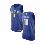 Men's Nike Orlando Magic #10 Evan Fournier Authentic Royal Blue Road NBA Jersey - Icon Edition