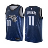 Men's Nike Orlando Magic #11 Bismack Biyombo Swingman Blue NBA Jersey - City Edition