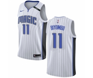 Men's Nike Orlando Magic #11 Bismack Biyombo Swingman NBA Jersey - Association Edition