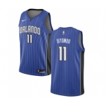 Men's Nike Orlando Magic #11 Bismack Biyombo Swingman Royal Blue Road NBA Jersey - Icon Edition