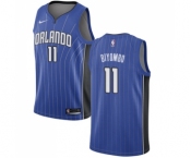 Men's Nike Orlando Magic #11 Bismack Biyombo Swingman Royal Blue Road NBA Jersey - Icon Edition