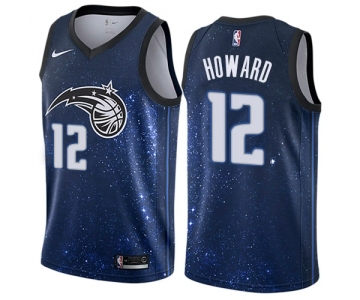 Men's Nike Orlando Magic #12 Dwight Howard Swingman Blue NBA Jersey - City Edition