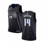 Men's Nike Orlando Magic #14 D.J. Augustin Swingman Black NBA Jersey - City Edition