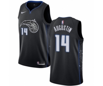 Men's Nike Orlando Magic #14 D.J. Augustin Swingman Black NBA Jersey - City Edition