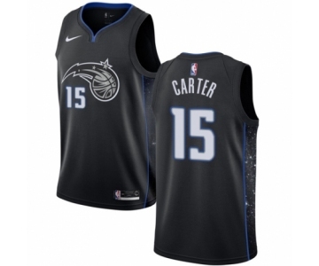 Men's Nike Orlando Magic #15 Vince Carter Swingman Black NBA Jersey - City Edition