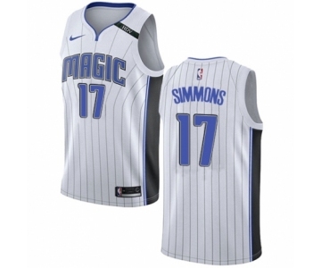 Men's Nike Orlando Magic #17 Jonathon Simmons Swingman NBA Jersey - Association Edition