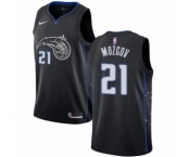 Men's Nike Orlando Magic #21 Timofey Mozgov Swingman Black NBA Jersey - City Edition