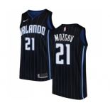 Men's Nike Orlando Magic #21 Timofey Mozgov Swingman Black NBA Jersey Statement Edition