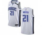 Men's Nike Orlando Magic #21 Timofey Mozgov Swingman White NBA Jersey - Association Edition