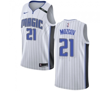 Men's Nike Orlando Magic #21 Timofey Mozgov Swingman White NBA Jersey - Association Edition