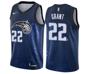 Men's Nike Orlando Magic #22 Jerian Grant Swingman Blue NBA Jersey - City Edition