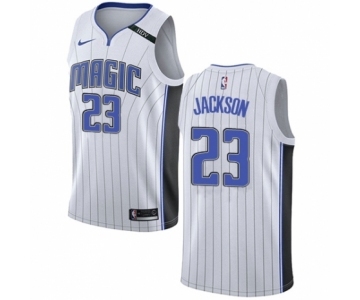 Men's Nike Orlando Magic #23 Justin Jackson Authentic White NBA Jersey - Association Edition