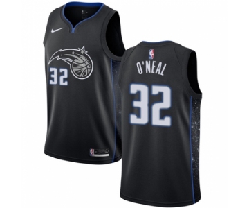 Men's Nike Orlando Magic #32 Shaquille O Neal Swingman Black NBA Jersey - City Edition