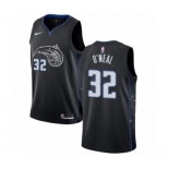 Men's Nike Orlando Magic #32 Shaquille O'Neal Swingman Black NBA Jersey - City Edition