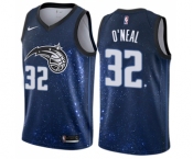 Men's Nike Orlando Magic #32 Shaquille O'Neal Swingman Blue NBA Jersey - City Edition