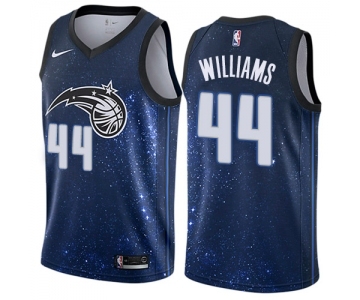 Men's Nike Orlando Magic #44 Jason Williams Swingman Blue NBA Jersey - City Edition