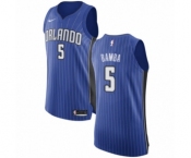 Men's Nike Orlando Magic #5 Mohamed Bamba Authentic Royal Blue NBA Jersey - Icon Edition