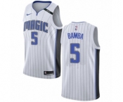 Men's Nike Orlando Magic #5 Mohamed Bamba Authentic White NBA Jersey - Association Edition