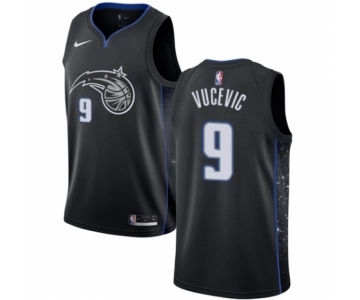 Men's Nike Orlando Magic #9 Nikola Vucevic Swingman Black NBA Jersey - City Edition