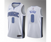 Men's Orlando Magic #0 Anthony Black White 2022-23 Association Edition Stitched Basketball Jersey