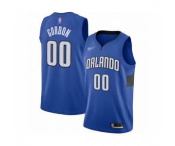 Men's Orlando Magic #00 Aaron Gordon Authentic Blue Finished Basketball Jersey - Statement Edition