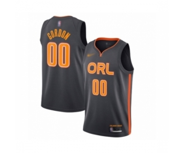 Men's Orlando Magic #00 Aaron Gordon Swingman Charcoal Basketball Jersey - 2019 20 City Edition