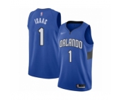 Men's Orlando Magic #1 Jonathan Isaac Authentic Blue Finished Basketball Jersey - Statement Edition