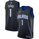 Men's Orlando Magic #1 Jonathan Isaac Nike Black 2020-21 Swingman Jersey