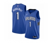 Men's Orlando Magic #1 Penny Hardaway Authentic Blue Finished Basketball Jersey - Statement Edition