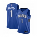 Men's Orlando Magic #1 Tracy Mcgrady Authentic Blue Finished Basketball Jersey - Statement Edition