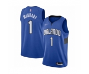 Men's Orlando Magic #1 Tracy Mcgrady Authentic Blue Finished Basketball Jersey - Statement Edition