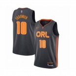 Men's Orlando Magic #10 Evan Fournier Swingman Charcoal Basketball Jersey 2019-20 City Edition