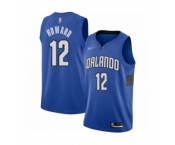 Men's Orlando Magic #12 Dwight Howard Authentic Blue Finished Basketball Jersey - Statement Edition