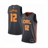 Men's Orlando Magic #12 Dwight Howard Swingman Charcoal Basketball Jersey 2019-20 City Edition