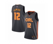 Men's Orlando Magic #12 Dwight Howard Swingman Charcoal Basketball Jersey 2019-20 City Edition