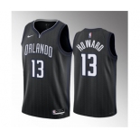 Men's Orlando Magic #13 Jett Howard Black 2023 Draft City Edition Stitched Basketball Jersey