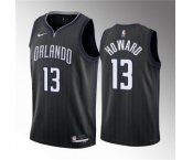 Men's Orlando Magic #13 Jett Howard Black 2023 Draft City Edition Stitched Basketball Jersey