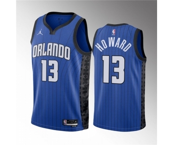 Men's Orlando Magic #13 Jett Howard Blue 2023 Draft Statement Edition Stitched Basketball Jersey