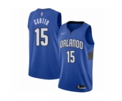 Men's Orlando Magic #15 Vince Carter Authentic Blue Finished Basketball Jersey - Statement Edition