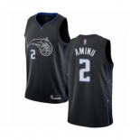 Men's Orlando Magic #2 Al-Farouq Aminu Authentic Black Basketball Jersey - City Edition