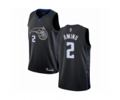 Men's Orlando Magic #2 Al-Farouq Aminu Authentic Black Basketball Jersey - City Edition