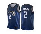 Men's Orlando Magic #2 Al-Farouq Aminu Authentic Blue Basketball Jersey - City Edition