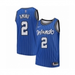 Men's Orlando Magic #2 Al-Farouq Aminu Authentic Blue Hardwood Classics Basketball Jersey