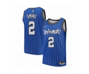 Men's Orlando Magic #2 Al-Farouq Aminu Authentic Blue Hardwood Classics Basketball Jersey