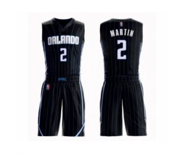 Men's Orlando Magic #2 Jarell Martin Swingman Black Basketball Suit Jersey Statement Edition