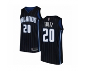 Men's Orlando Magic #20 Markelle Fultz Authentic Black Basketball Jersey Statement Edition