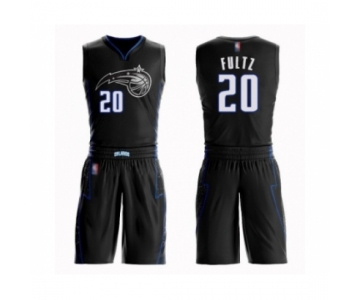 Men's Orlando Magic #20 Markelle Fultz Authentic Black Basketball Suit Jersey - City Edition