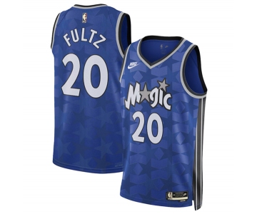 Men's Orlando Magic #20 Markelle Fultz Blue 2023-24 Classic Edition Stitched Basketball Jersey