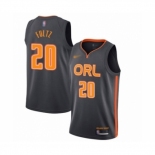 Men's Orlando Magic #20 Markelle Fultz Swingman Charcoal Basketball Jersey 2019-20 City Edition